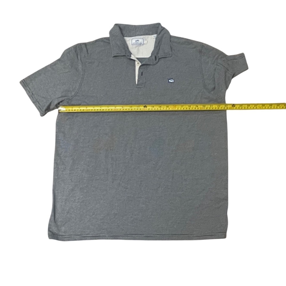 Southern Tide Mens XL Pima Cotton Blend Striped Skipjack Polo Shirt Navy White - Picture 4 of 6